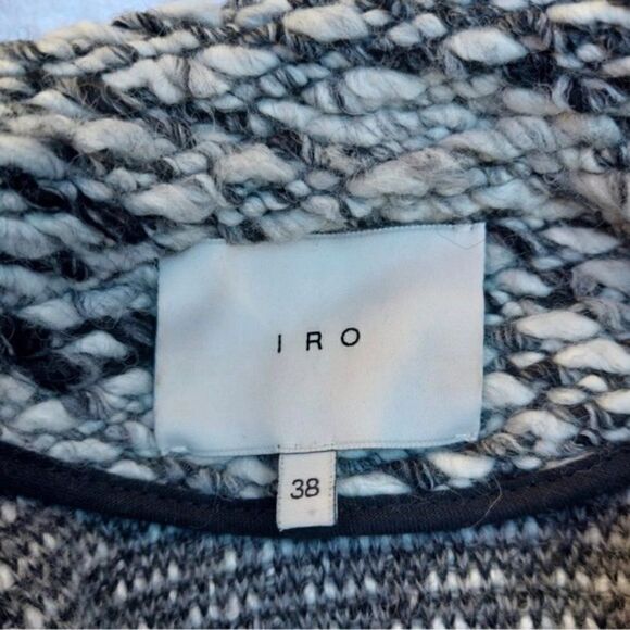 𝅺IRO Noaphina Tweed Leather Trim Coat - Picture 7 of 9